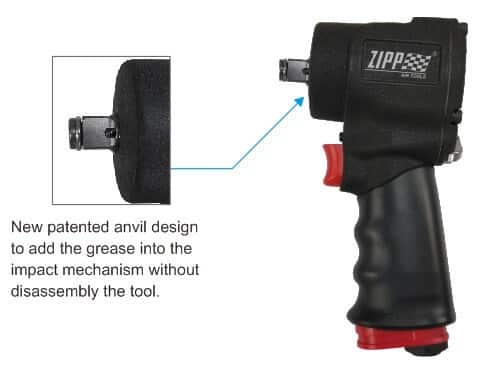 ZIW417JAQ 1/2 inch Super Light Mini Air Impact Wrench 4 ziw417ja 12 super light mini air impact wrench